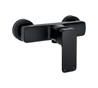 Robinet de douche mural monocommande, noir mat, Maro