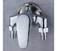 Robinet de douche mural, raccordement G1/2", laiton, une poignée, chromé