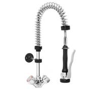 Robinet de douche - Robinet de salle de bain - Robinet à un seul trou - Support de colonne réglable - Pression d'eau élevée jusqu'à 4 bars