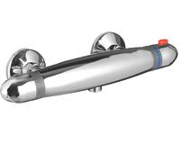 Robinet de douche SCHÜTTE SUPRA avec thermostat, thermostat, mitigeur de douche, thermostat de douche en chrome