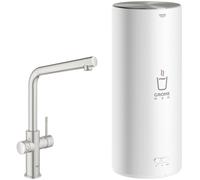 Robinet de fin de cuisson Grohe Red avec bec en L et combiné Supersteel