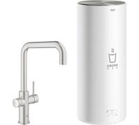 Robinet de fin de cuisson Grohe Red avec bec en U et combiné Supersteel