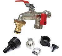 Robinet de jardin Aqua Control Robinet double + BONUS argent