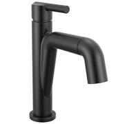 Robinet de lavabo avec douchette extractible, bonde à clapet automatique "push-pop", finition noir mat
