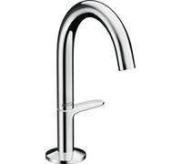 Robinet de lavabo AXOR One, modèle Select 140, avec système de bonde à ouverture par simple pression, finition chrome