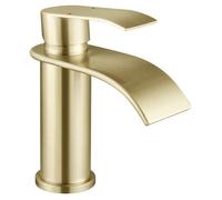 Robinet de Lavabo Cascade - CECIPA MAX - Doré - Inox - Design Élégant - Économie d'eau