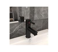 Robinet de lavabo de salle de bain Noir 130x176 mm