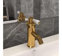 Robinet de Lavabo de Salle de Bain Noir 130x180 mm Mitigeur Intérieur vidaXL