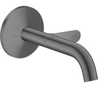 Robinet de lavabo encastré AXOR One, pour montage mural, modèle Select, avec un bec de 160 mm, finition noir brossé