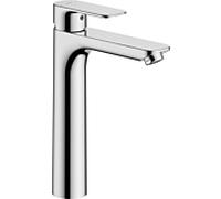 Robinet de lavabo Hansa HANSABASIC 55472203 sans bonde, flexibles haute pression, saillie 150 mm, chromé