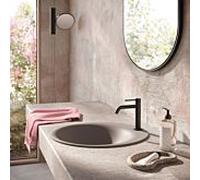 Robinet de lavabo Herzbach DEEP BLACK Slim S-Size 18.029580.1.12 sans bonde, noir mat