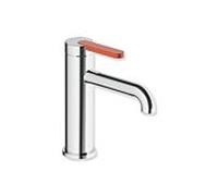 Robinet de lavabo Hewi AQ477 AQ1.12M1134036 sans bonde, chromé, poignée corail