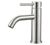 Robinet de lavabo Ibergrif pour salle de bain, mitigeur à levier unique, en acier inoxydable brossé, modèle M11003A