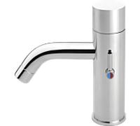 Robinet de lavabo infrarouge Benkiser Metrix Fashion 1996063, sans contact, alimenté par le secteur, avec mitigeur, chromé