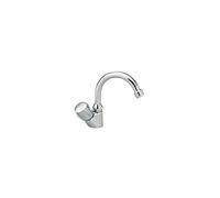 robinet de lavabo / lave-mains - ulysse c - bec tube orientable et tête 15x21 - clapet guide - chromé - porcher