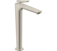 Robinet de lavabo monocommande AXOR Citterio C, modèle 250, avec technologie CoolStart, livré avec bonde et siphon, finition inox