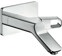 Robinet de lavabo monocommande encastré AXOR Urquiola, pour montage mural, avec un bec de 200 mm, finition chrome