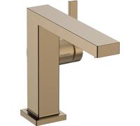 robinet de lavabo monocommande Hansgrohe Tecturis E, finition bronze brossé, technologie CoolStart et EcoSmart+, sans bonde, modèle "Fine"