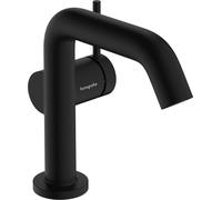 robinet de lavabo monocommande hansgrohe Tecturis S, finition noir mat, avec technologie CoolStart et EcoSmart+, comprenant un mécanisme de vidange à tirette