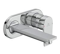 Ideal Standard Mitigeur mural de lavabo Tesi A6578AA chromé avec bec à économie d'eau