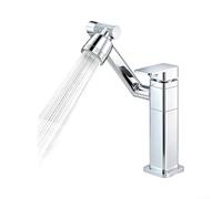 Robinet de lavabo pivotant à 360° pour petits vestiaires | Corps en alliage de cuivre, finition argentée, résistant à la rouille, construction pour des matériaux de qualité supérieure