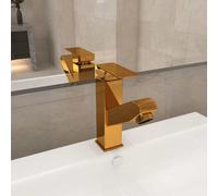 Robinet de Lavabo Rétractable Finition Grise 157x172 mm Mitigeur Bain vidaXL