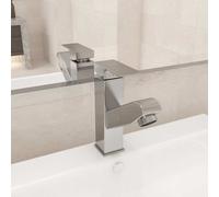 Robinet de Lavabo Rétractable Finition Grise 157x172 mm Mitigeur Bain vidaXL
