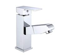 Robinet de lavabo Robinet de lavabo Robinet à poignée Unique Finition chromée Trou rétractable monté sur Le Pont Lavage Mélangeur Chaud-Froid Salle de Bains Évier de Cuisine