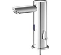 Robinet de lavabo sans contact, robinet de toilettes automatique à capteur de mouvement, mitigeur d'eau réglable mains libres pour eau froide et chaude, fonctionnant à piles, pour tuyau de 9,5 mm, nic