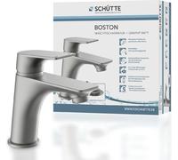 Robinet de lavabo SCHÜTTE BOSTON, robinet de salle de bain avec vidage Pop Up pour lavabo, mitigeur lavabo