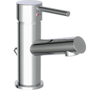 Robinet de lavabo SCHÜTTE LAURANA avec tirette, robinet de salle de bain avec vidage pour lavabo, mitigeur lavabo chromé