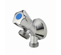 Robinet de machine à laver à clapet avec applique monobloc mâle M1/2' (15x21) sortie mâle M3/4' (20x27) NOYON & THIEBAULT - 808-1520CC1