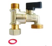 Robinet de piquage pour machine à laver - Mâle Femelle 3/8"" - Piquage M3/4