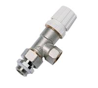 Robinet de radiateur équerre inversé à visser F 1/2" Thermostatisable RBM