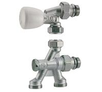 Robinet de radiateur monotube droit 1/2 D16 à 4 voies GIACOMINI R436X062