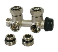 Robinet de radiateur thermostatique coudé Somatherm EK 3/4" x 1/2"