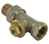 Comap Corps de robinet thermostatique droit Senso nickelé – filetage 15x21 (1/2")