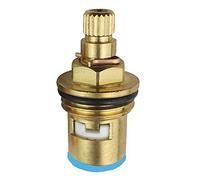 Robinet de rechange en métal - 20 vitesses - 1/2" - Laiton - Presse-étoupe - Insert - Ouverture rapide dans le sens antihoraire - Double filetage de type J