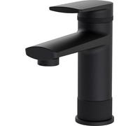 Robinet de salle de bain mitigeur bec bas noir H15,3cm VAN