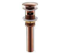 Robinet de salle de bain, Robinet de lavabo solide laiton rose doré salle bain robinet froid et chaud mélangeur poignée à montée en or(Rose gold with)