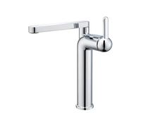 Robinet de salle de bain, Robinet de salle bains en laiton coloré, mitigeur d'évier rotatif, levier lavabo chaud et froid DN15(Silver)