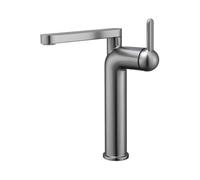 Robinet de salle de bain, Robinet de salle bains en laiton coloré, mitigeur d'évier rotatif, levier lavabo chaud et froid DN15(Grey)