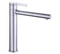 Robinet de salle de bains surélevé, rotation à 360 degrés, matériaux durables, argent, G3/8