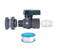 Robinet de seau de pluie de 3/4 po Fournitures de jardin en PVC Seau de pluie Robinet de jardin Récipient d'eau Adaptateur de tuyau