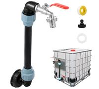 Robinet de sortie IBC à col de cygne de 3/4 pouces, réservoir IBC à col de cygne, robinet d'arrêt de 3/4 pouces, adaptateur IBC, robinet de sortie de baril de pluie, accessoires IBC