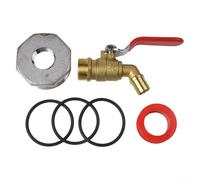 Robinet de tambour en laiton de 1,9 cm avec joints, robinet d'eau étanche et robinet de jardin pour fûts de 55 gallons, kit de valve de distributeur en métal