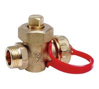 Robinet de vidange à boisseau - M 1/2' - M3/4' - Avec presse étoupe - Sferaco