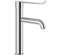 Robinet de vidange Delabie EHM pour lavabos, débit élevé, corps en laiton H165 L140, avec levier hygiénique