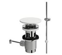 Robinet de vidange H8981910200001 avec tirette, avec Céramique de salle de bain Saphir match0, noir brillant