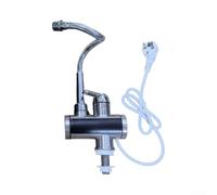 Robinet d'eau chaude électrique pour chauffage instantané Système sans réservoir Affichage numérique LED Bec rotatif pour lavabos de salle de bain Hauteur 27 cm (tube d'extension US)